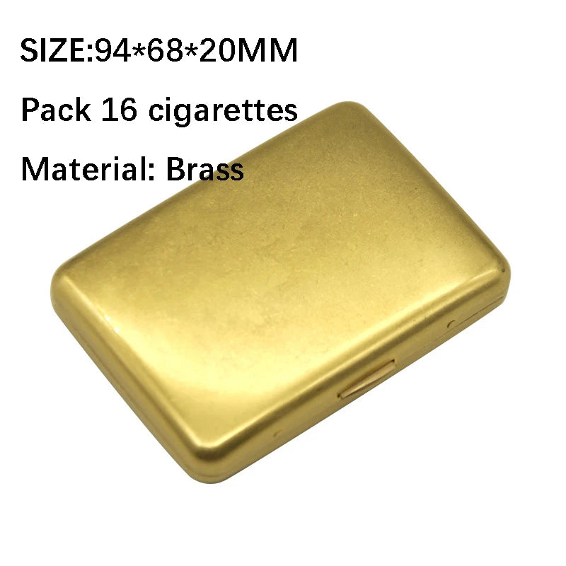 Brushed Brass Cigarette Case