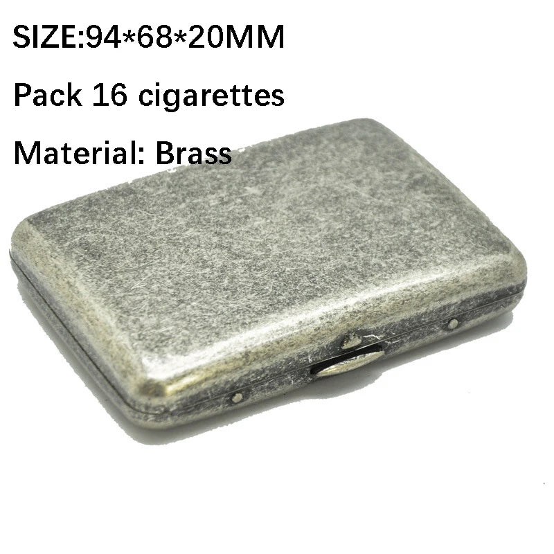 Brushed Brass Cigarette Case