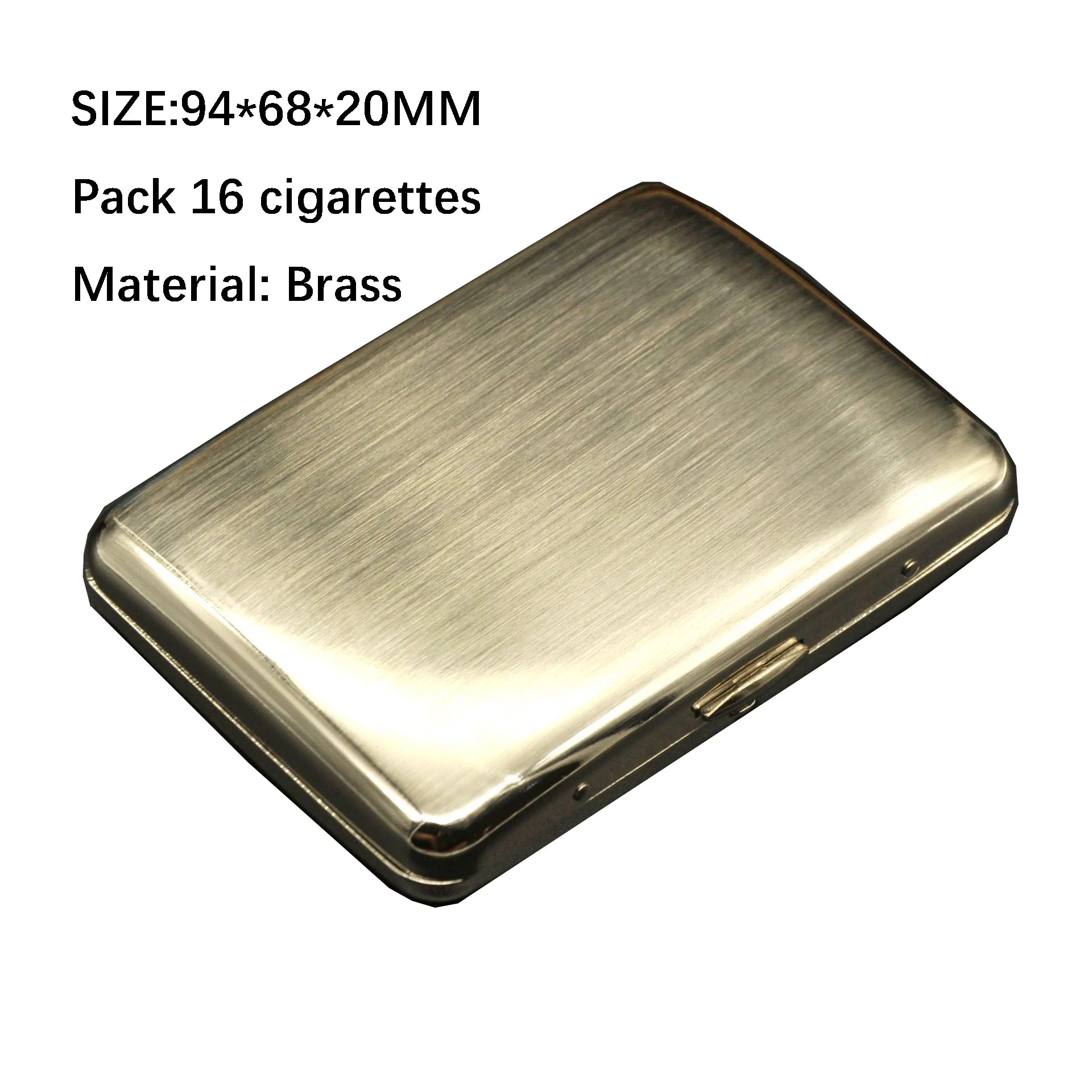 Brushed Brass Cigarette Case