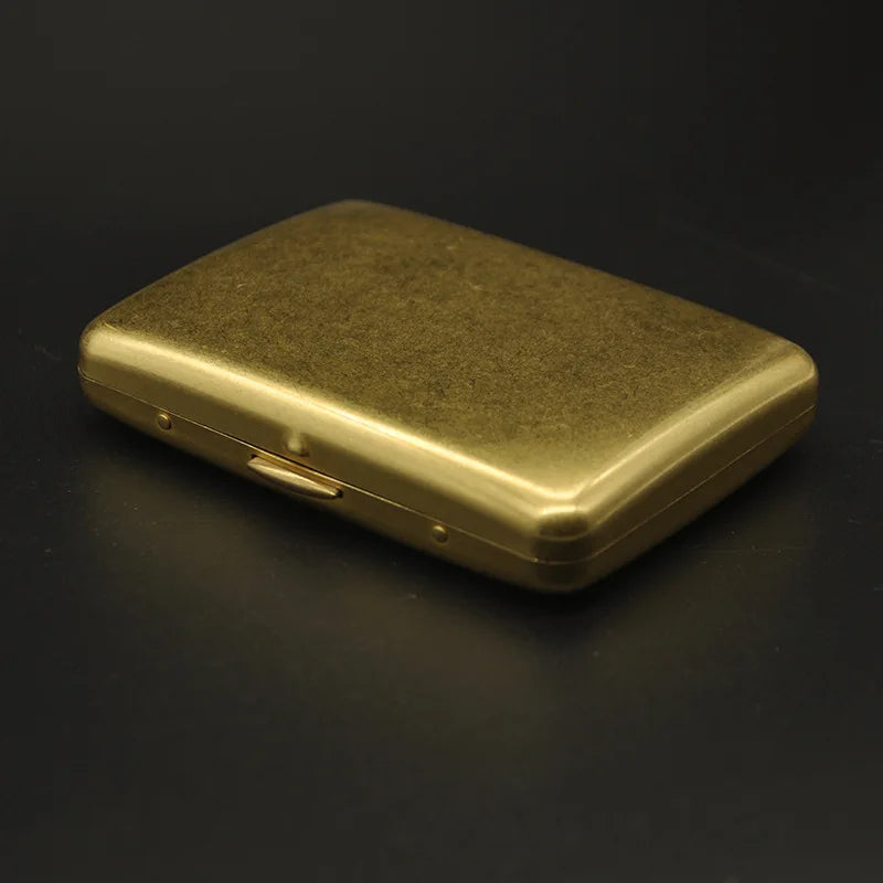 Brushed Brass Cigarette Case